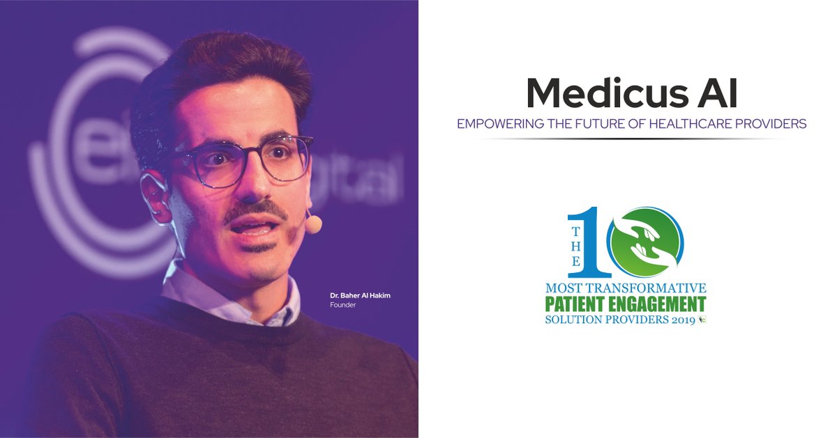 Insightscare's tweet image. @DrBaher Founder of @medicusai. He is a #dentist by study &amp;amp; a #serialentrepreneur by practice, with 14 years of experience.

#PatientEngagementSolutionProviders #HealthcareProviders #healthcareserviceproviders #healthinsurancecompanies #digitalagency 
bit.ly/36A5ZBR