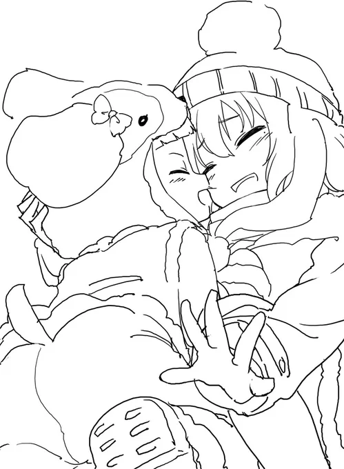 『発情期の犬に押し倒される成宮由愛ちゃん』というリクエストをもらったので描きました 
