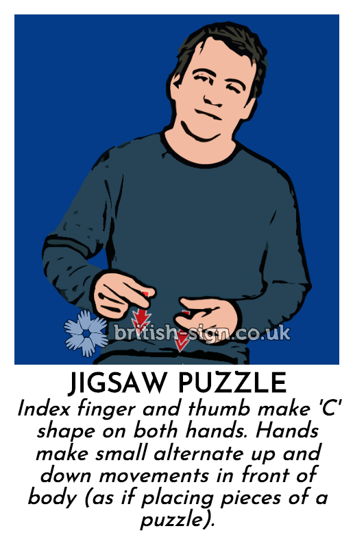 BritishSignBSL's tweet photo. Today's #BritishSignLanguage sign is: JIGSAW PUZZLE - #BSL - https://t.co/Nfh3kkYJfI https://t.co/yyoJZheqbZ