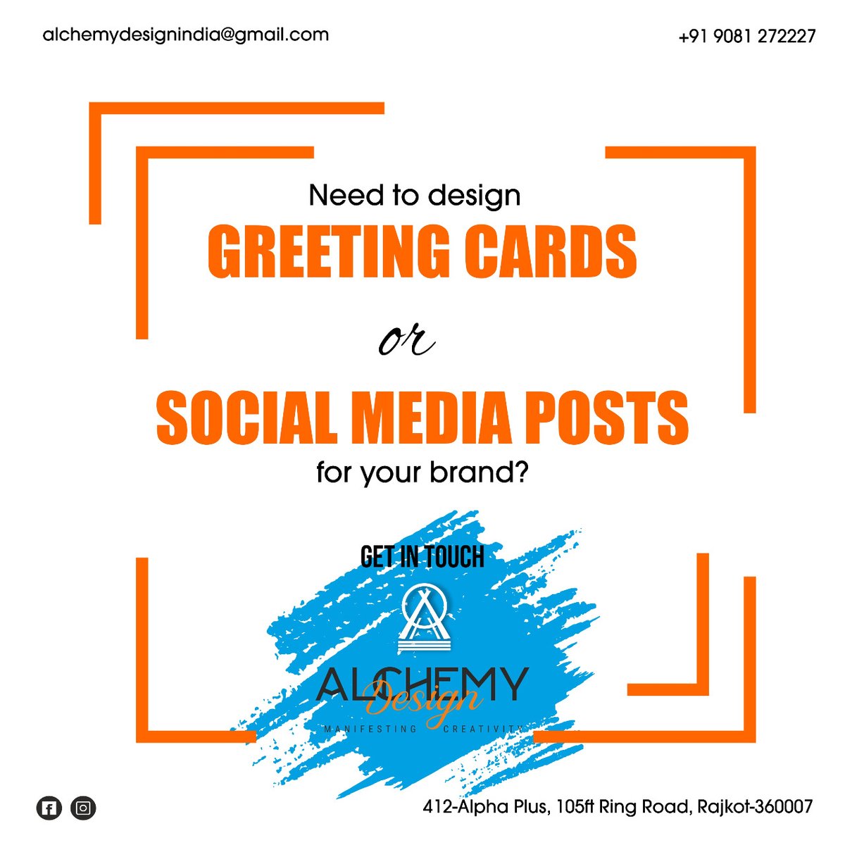 Get in touch with @alchemydesignindia for designing your Social Media Posts for any type of Greetings!
@alchemydesignindia
#greetingsdesign #greetingcardsdesigner #socialmediamarketing #logodesigner #graphicdesigner #creativity #startupbusiness #hustle #postsdesign