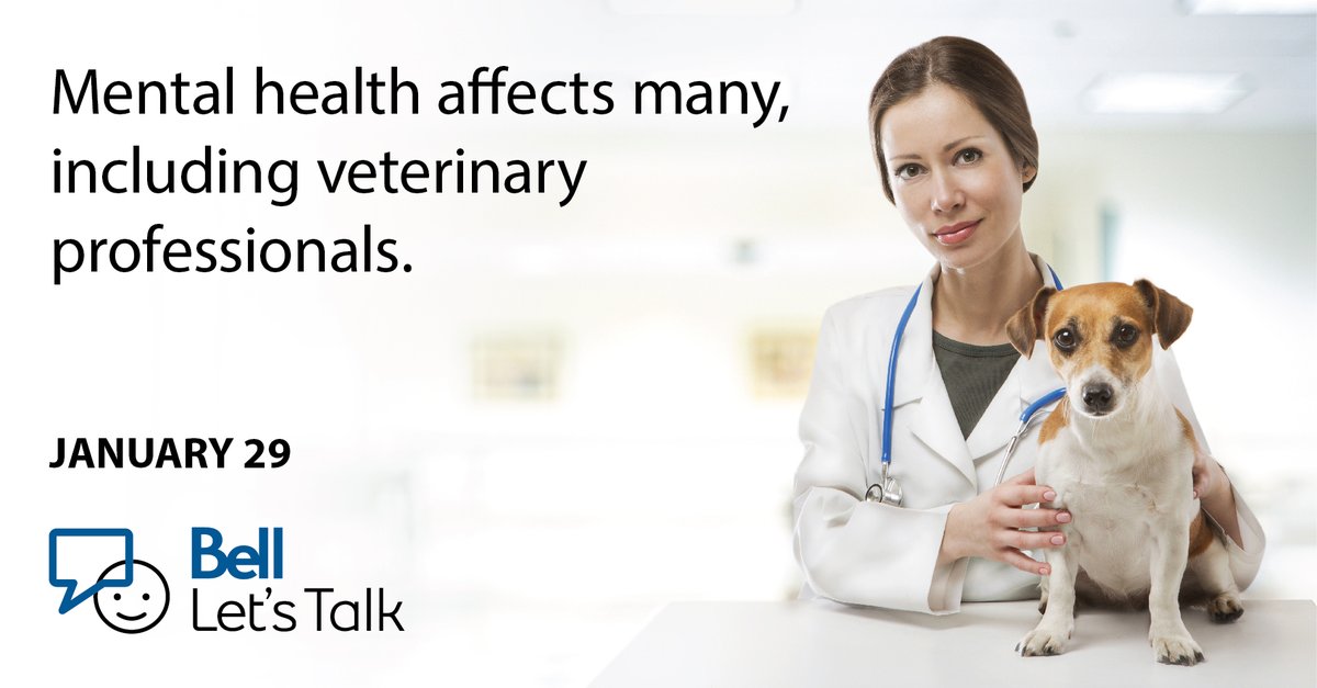 VetStrategy's tweet photo. Mental health is a challenge for many health care practitioners and veterinary professionals are no exception. Let's start the conversation! Please share and use #BellLetsTalk to have funding donated towards mental health initiatives.

#BellLetsTalk #mentalhealth #mentalillness https://t.co/SP9Ji3h2Po