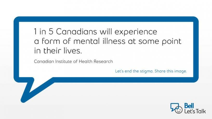 Today is <a href="/Bell_LetsTalk/">Bell Let's Talk</a> day. In a world where you can be anything, be kind! Open ears and open hearts can help end the stigma surrounding mental illness. #BellLetsTalk