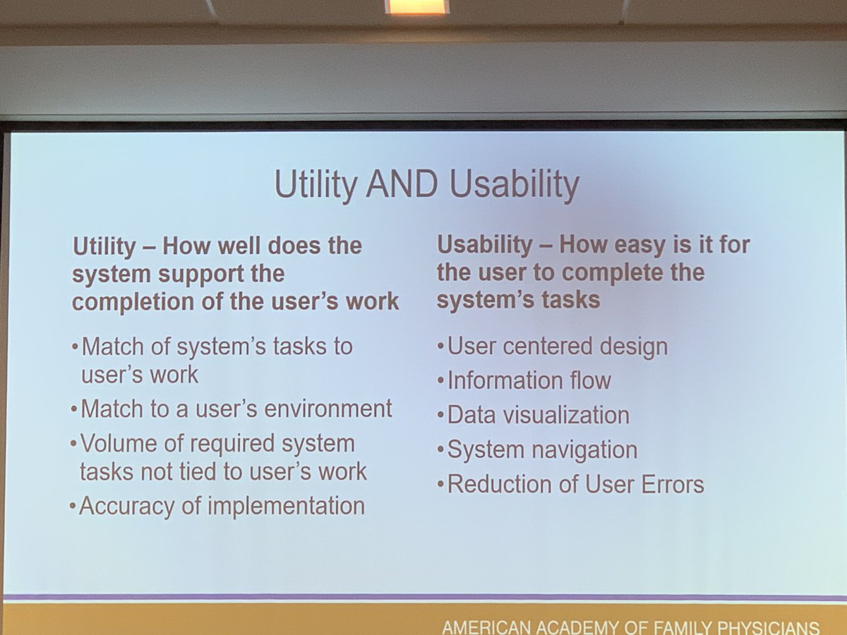 EHRAssociation's tweet image. #EHRs must incorporate Utility AND #Usability, says @AAFP ‘s Dr. Waldren at EHRA Usability Summit. #EHRusability #HealthIT