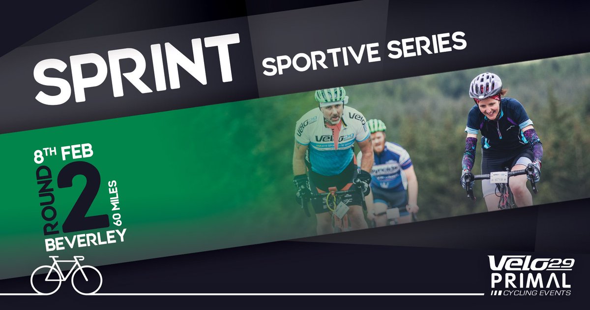 Who’s joining us on the 8th of Feb for round 2 of our Sprint Sportive Series? 🚴🤷🏼

The 60 miler starts at Beverley Racecourse, heads toward Driffield, Langtoft &amp; Wetwang before rolling back to Beverley. 

An undulating course with 2700ft of elevation &amp; steepest gradient of 8.2%