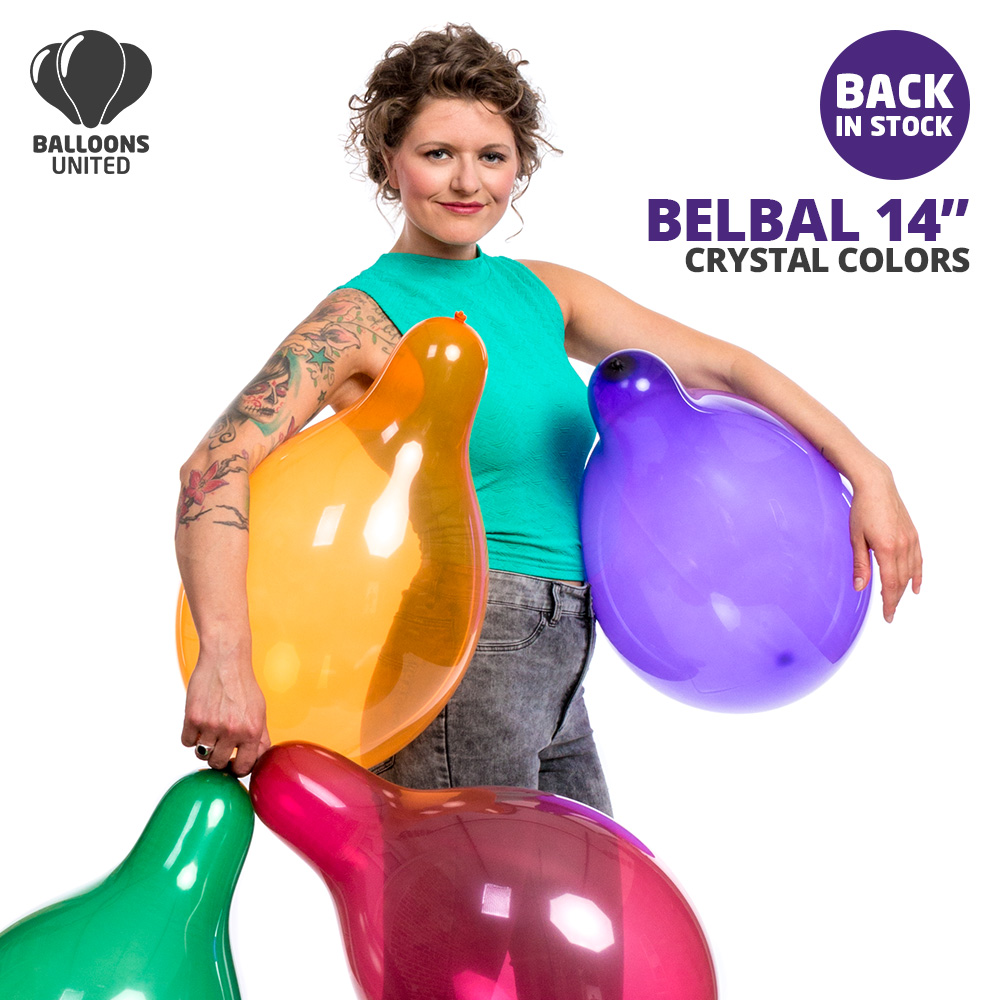 BalloonsUnited's tweet photo. 📣 BELBAL 14" balloons in CRYSTAL COLORS are available again! 🎈

🛒👉 https://t.co/RidqcWYIm2

#looner #balloonshop #balloonfun #loonerfun #bigballoon #balloons #luftballon #balloonfetish https://t.co/BtWrbH3ihd