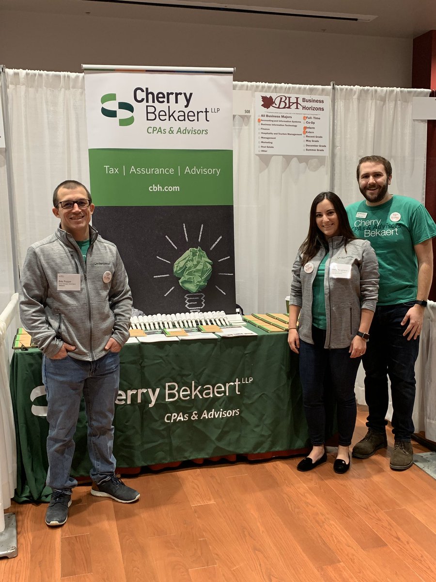 CBRecruitingVT's tweet photo. We’re stoked to be in Blacksburg today for #BusinessHorizons with @VTPamplin! Come visit us in booth 508 to learn more about @CherryBekaert! https://t.co/F7nspukRee