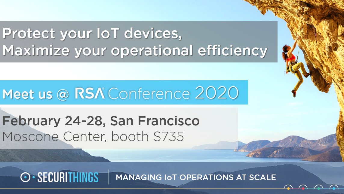 Meet our experts at #rsac 2020 (February 24-28, San Francisco) to discover how to protect your #IoT devices while maximizing your #operational #efficiency - request a demo here: hubs.ly/H0mJ62f0