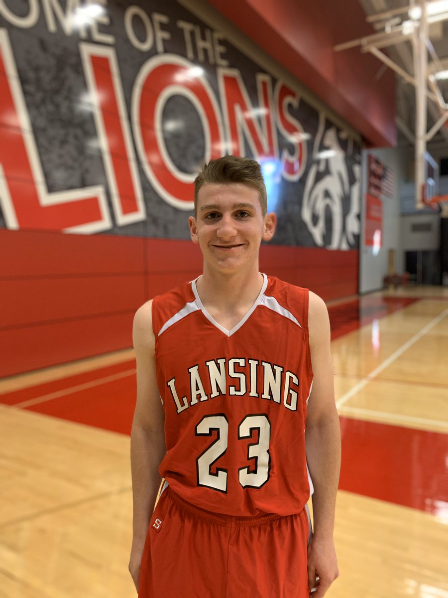 Freshman player of game Vs. Gardner Edgerton. Blake Slaughter! Played with great effort all night.