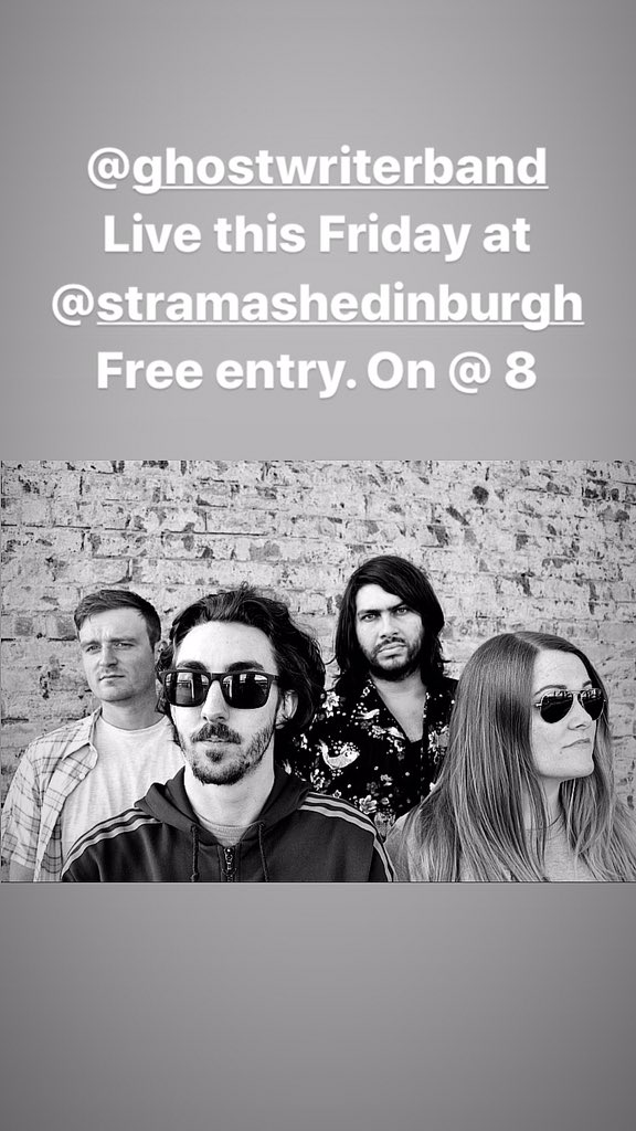 Playing <a href="/StramashEdin/">Stramash Edinburgh</a> this Friday with <a href="/CloudHouseBand/">Cloud House</a> On @ 8 free entry! 🎸🤘🔥🕺