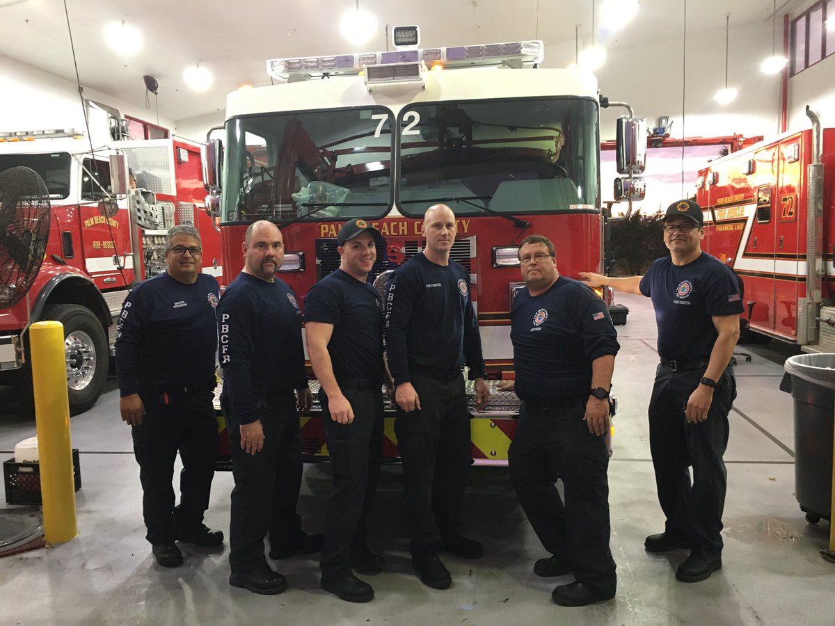 PBCFR's tweet photo. #Firefighters from #Station72 βpushβ their brand new #Engine72 into its home and into service proudly protecting the citizens of Pahokee π¨π»βπ π https://t.co/q3i8AN2clY