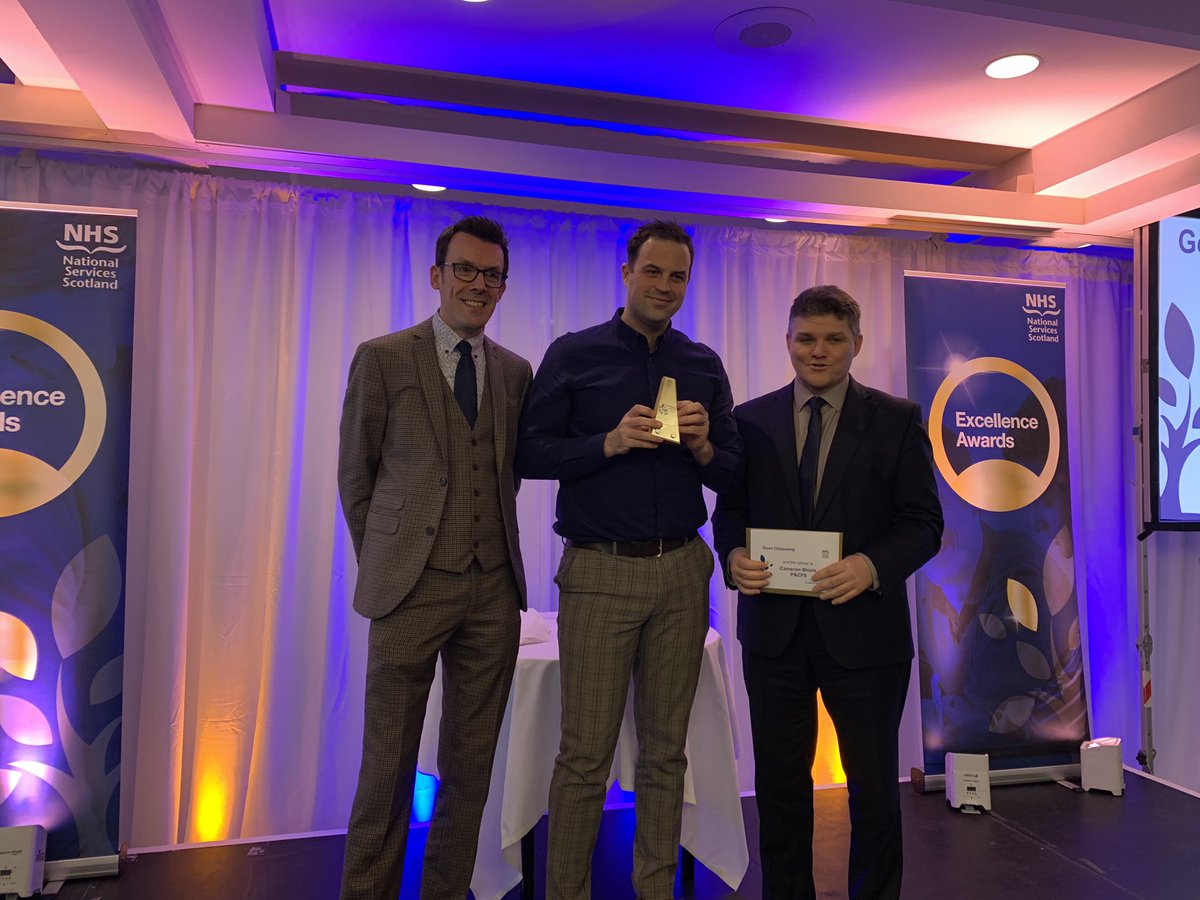 PSDScotland's tweet photo. The "Good Citizenship" award goes to Cammy Shiels. "Cammy is a real advocate for raising awareness of mental health through sharing his personal story in order to help others." #ExcellenceAwards2019 https://t.co/iZ9Ud3Tb1u