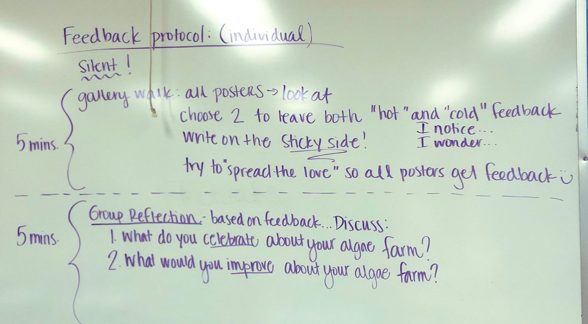 Mrs_Mongelli's tweet photo. Ss in @MsVanValen's class shared engineering successes &amp; improvements, and used a peer feedback protocol to individually share noticings/wonderings on the sticky side of post its, followed by group discussions (a 
@PBLWorks
strategy we experienced this summer!) #RandolphSchools https://t.co/HAGb65PXkf