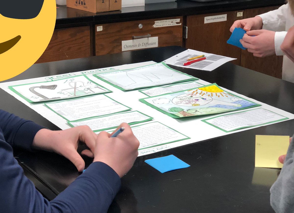 Mrs_Mongelli's tweet photo. Ss in @MsVanValen's class shared engineering successes &amp; improvements, and used a peer feedback protocol to individually share noticings/wonderings on the sticky side of post its, followed by group discussions (a 
@PBLWorks
strategy we experienced this summer!) #RandolphSchools https://t.co/HAGb65PXkf