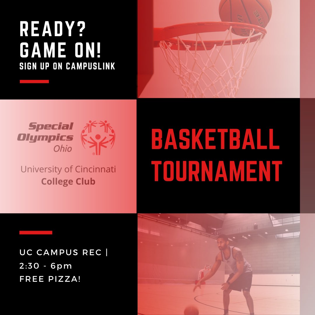 ucunified's tweet photo. Who’s ready for some basketball?🏀 Come join us on February 16 @ 2:30 pm! Sign up on CampusLink, link in bio. Oh ... FREE PIZZA will be there too🍕 https://t.co/ZbgKcyhmij