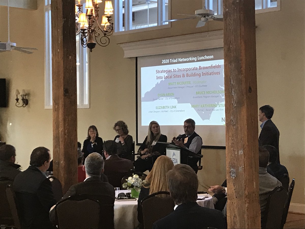 nceda_'s tweet photo. Thanks to everyone who came out to the Triad Networking Luncheon in Greensboro yesterday! A great panel discussion on Brownfields, sponsored by C.T. Wilson Construction, hopefully gave our members something to take back to their communities!
#nceconomicdevelopment #nceda https://t.co/otOb5ENDnO