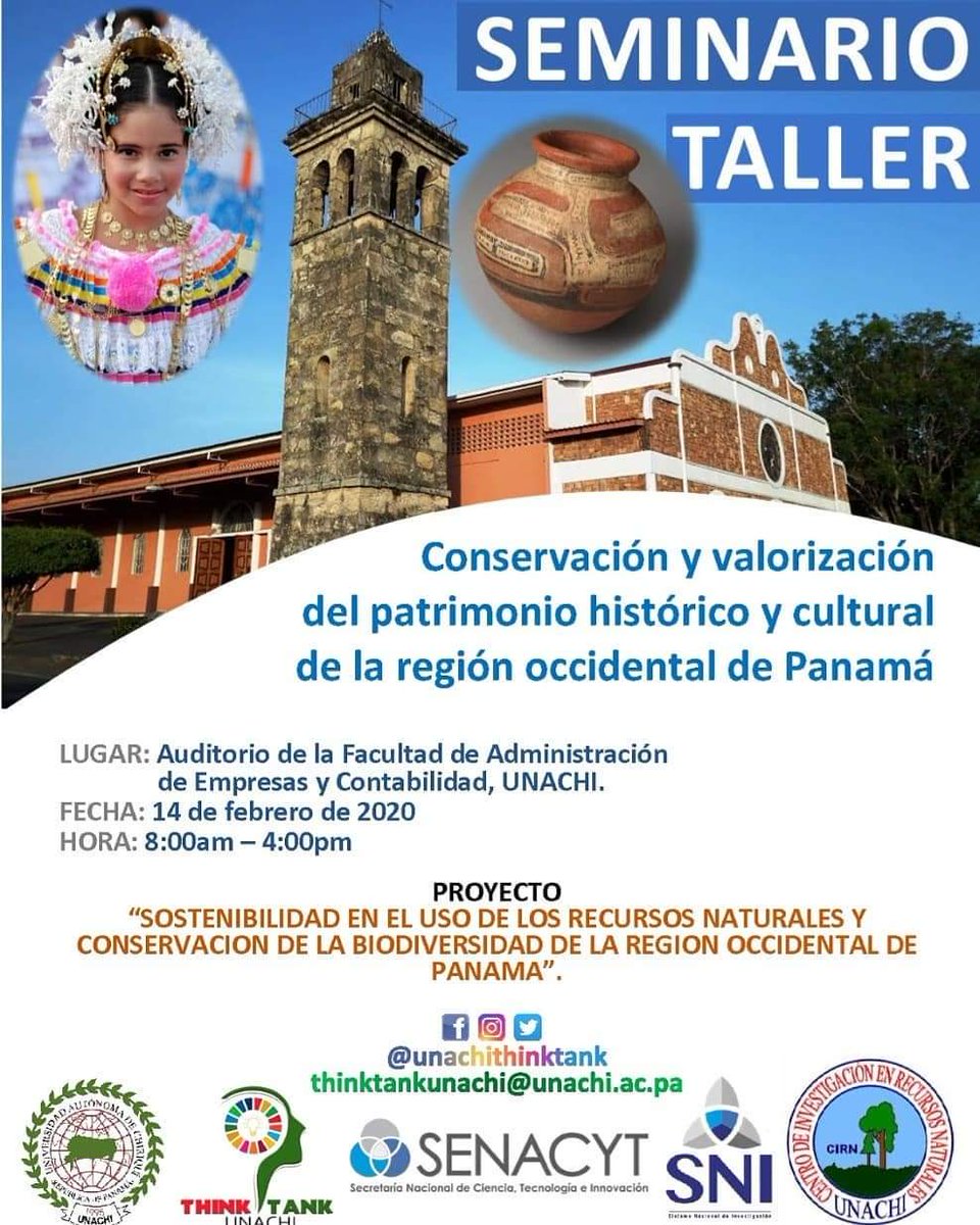 unachithinktank's tweet photo. @UNACHIpanama #RecorridoUNACHI @unachithinktank CIRN SNI @senacyt invitan a Seminario-Taller

Pueden seguir Unachi Think Tank en Facebook, Twitter e Instagram como @unachithinktank

Administración de la Rectora Etelvina Medianero de Bonagas
#SeguimosTrabajandoParaTi #SomosUNACHI https://t.co/bJly9xmznr