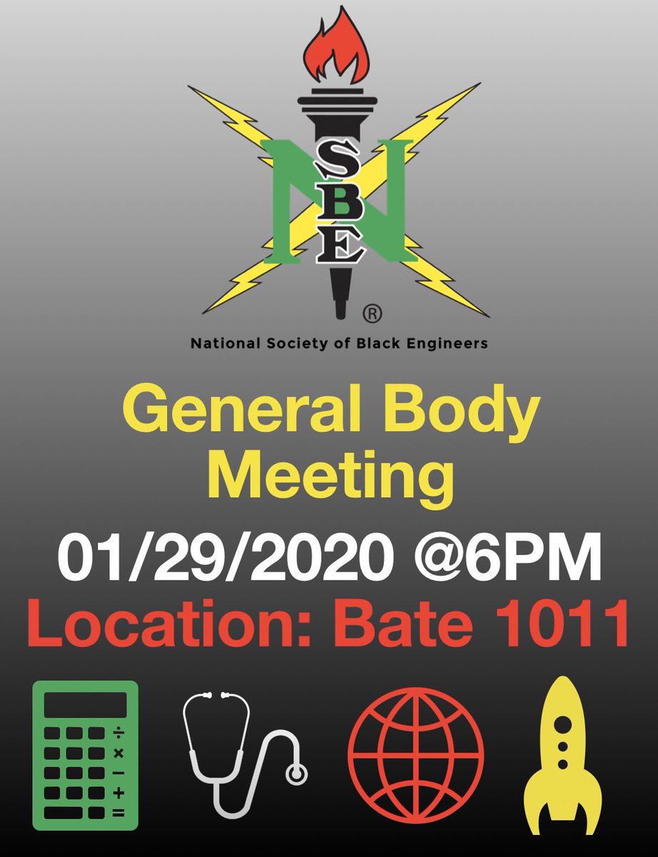 ECU_NSBE's tweet photo. First General Body Meeting of the semester! Can’t wait to see everyone there🦾 https://t.co/fsytaNlPEx
