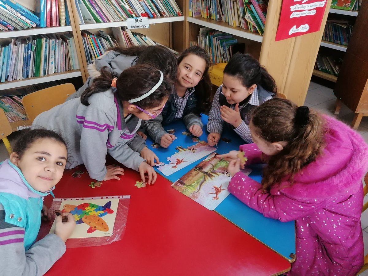 ReinaZaybak's tweet photo. Grade two learners celebrate ''The National Puzzle Day" on their own. #puzzleday #29January #Grade2learners #together
@DawhaHighSchool @MonaJalaleddine https://t.co/6hDYjTqxTq