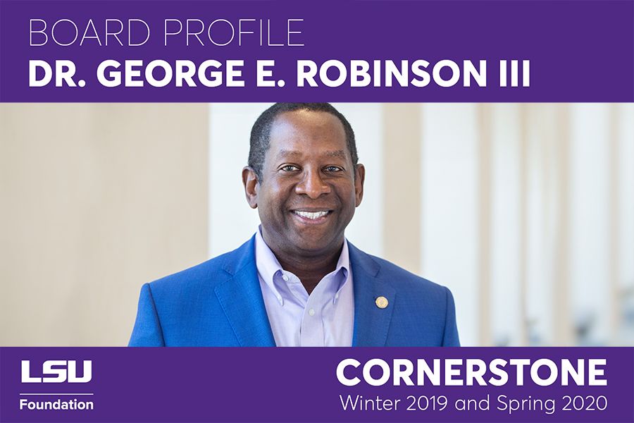Board Profile: Dr. George E. Robinson III