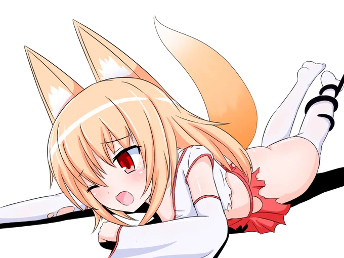 絵278号「狐娘さん」→→→アングル選びは慎重にしようと思いました。(遺言) 