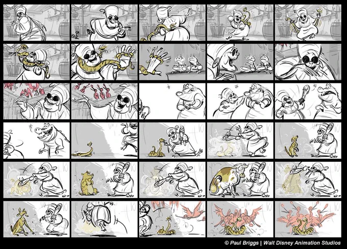 @arythusa And for those curious about 2D here is a blog post about Princess &amp; The Frog with a Q&amp;A with someone who worked on it. These boards may not be in animatic but even if they were you can see they aren't keyed out but still work well!
https://t.co/EZ9UoM8NLr 