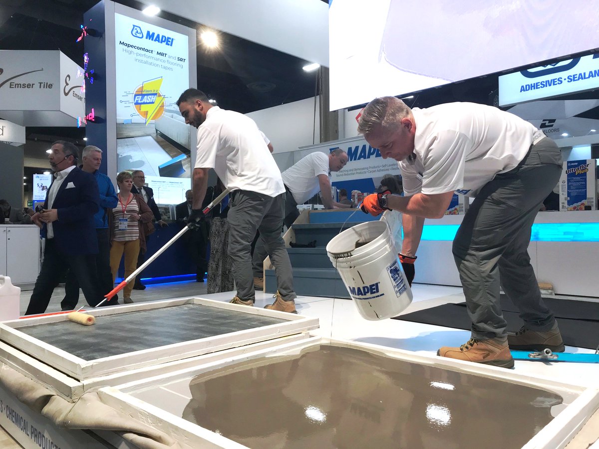 MAPEIUSA's tweet photo. Join us in Booth #5847 @10AM where we will be demoing NEW products!
☑️Mapelastic Turbo☑️Ultrabond ECO GPT☑️Keraflex Super☑️Mapeheat Systems. Demo schedule: https://t.co/eFrakS4dFC
#mapeiusa #mapeilive #newproducts #MapelasticTurbo #UltrabondECOGPT #KeraflexSuper #MapeheatSystems https://t.co/fCXTAFhpuJ