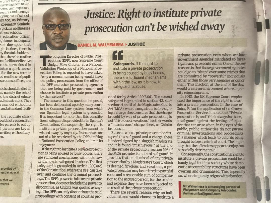 NetpilUganda's tweet photo. #NetpilUpdate In 2016 NETPIL attempted a Private Prosecution against the then IGP and seven other senior police officers for acts of brutality mented out on opposition supporters.The DPP ran to Makindye Magistrates Court and applied to take over the matter. https://t.co/FXwtwroEFU