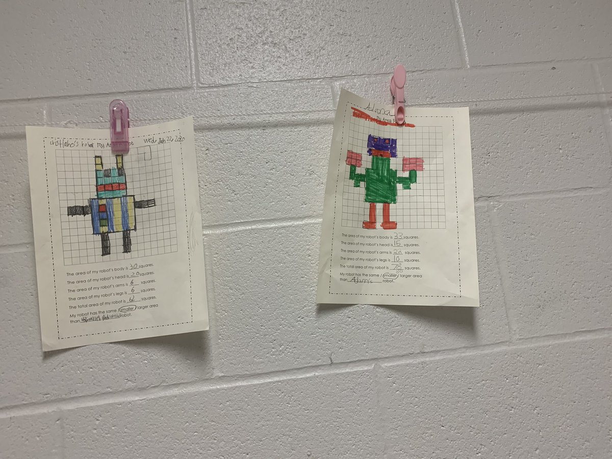 HOFAM_DPCDSB's tweet photo. Amazing Area Robots #WithMathICan @MrsValotta https://t.co/An6t8StllH