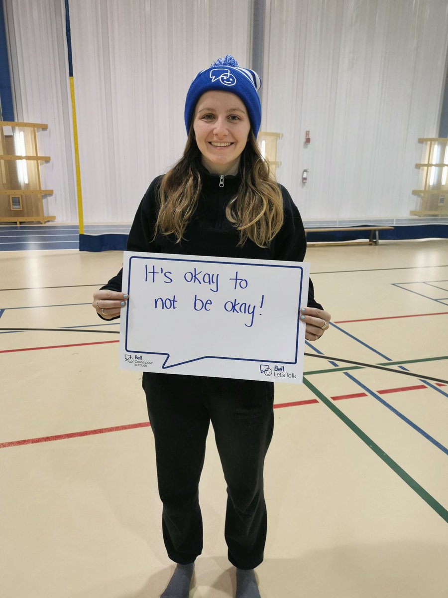 "It's okay not to be okay!" <a href="/kdtowers/">Keira Towers</a>
#BellLetsTalk