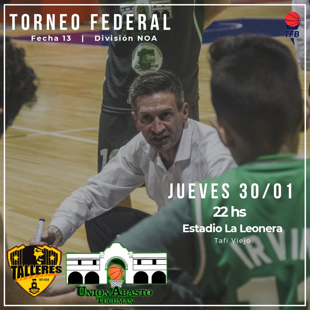 UnionAbasto's tweet photo. #TFB | Visitamos al León 

Mañana la Unión visita a Talleres de Tafi Viejo por una nueva fecha del Torneo Federal, desde las 22 horas en La Leonera.
El 3x3 será a las 21.
Vamos todos a alentar a la fusión 💪

#VamosUnión 💪🏀 https://t.co/uV31nniEcn
