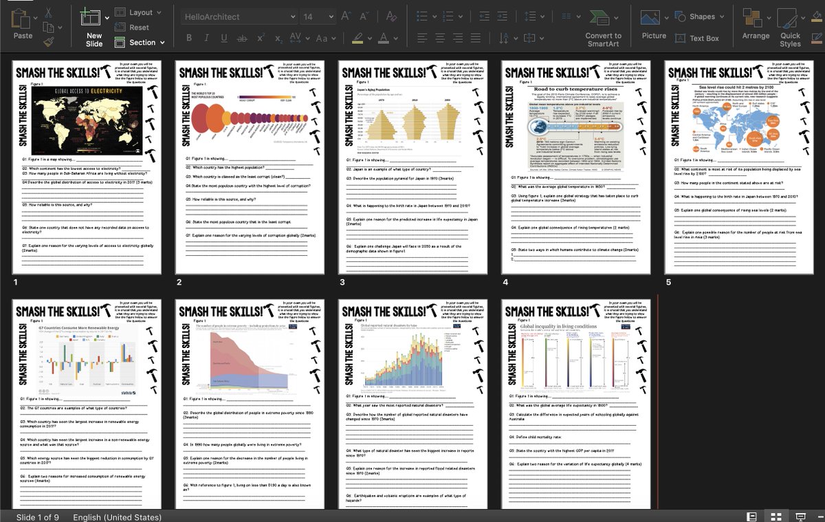 missgeog92's tweet photo. Whilst my Y10s were smashing their mock, I started using the graphs/infographics I've been collecting to create "smash the skills" sheets with exam related q's to help students to USE and UNDERSTAND figures in exams. All with a knowledge Q at the end. Quick wins.#geographyteacher https://t.co/SxTosAOygB