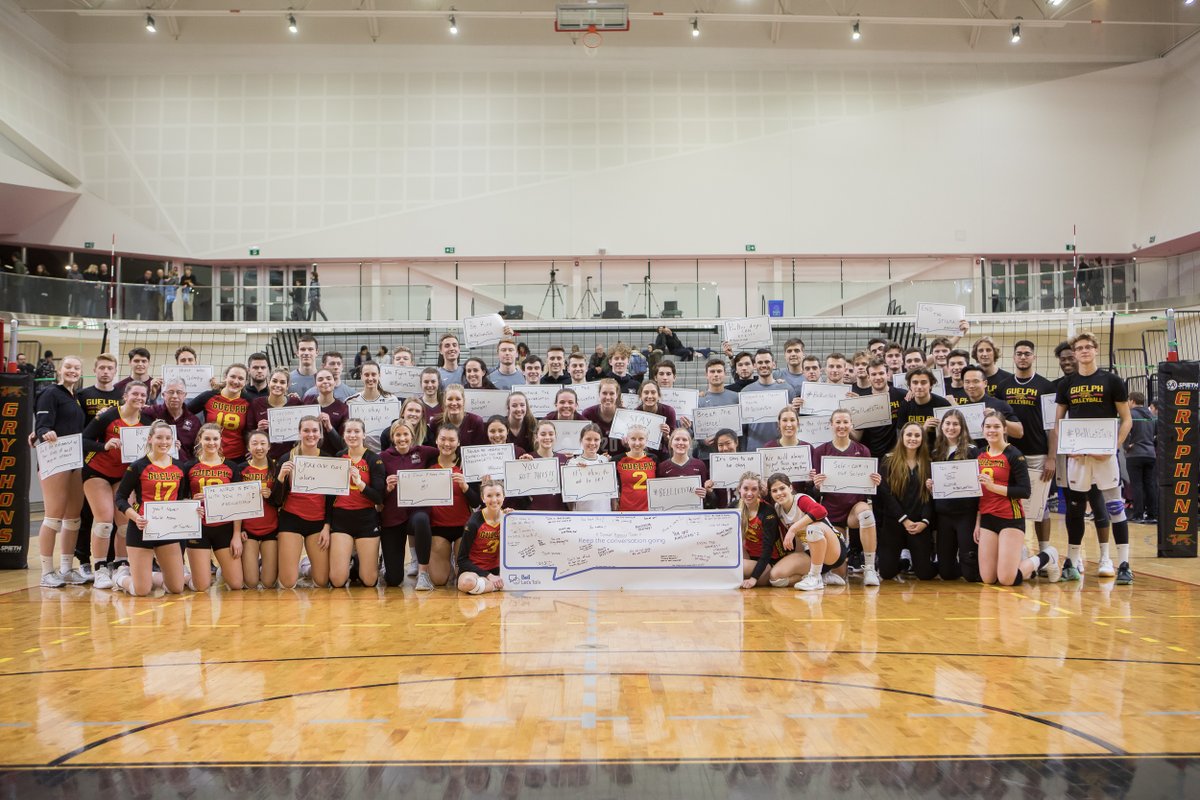 guelph_gryphons's tweet photo. 💙 8 different teams - 1 great cause. (Jan. 25) #BellLetsTalk @Bell_LetsTalk 

For details on #BellLetsTalkDay on-campus, events &amp; mental health resources at the @uofg visit https://t.co/04WnOy9xGr 

#Oneteamformentalhealth @McMasterSports @WindsorLancers @OUAsport @USPORTSca https://t.co/F29LDgVy1J