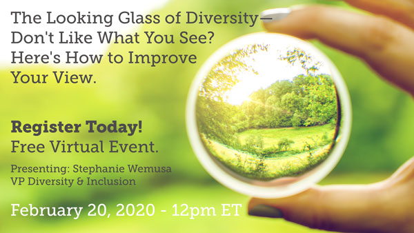 The Looking Glass of Diversity—Don't Like What You See? Here's How to Improve Your View. Register for Talent Board's virtual conference. February 20 @ 12pm ET. bit.ly/diversitylooki…
<a href="/RecruiterDotCom/">Recruiter.com</a>  <a href="/hrathlete/">stephanie wemusa</a> <a href="/ScotSessions/">Scot Sessions</a> <a href="/elaineorler/">elaineorler</a>