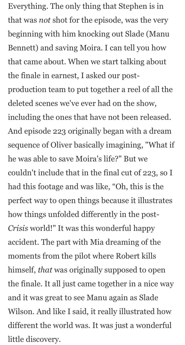 myterpfanera88's tweet photo. Oh wow. That 2014 scene with Oliver saving Moira wasn’t exactly new just new to us. That’s pretty cool. #ArrowSeriesFinale https://t.co/NmzEVJv3sc