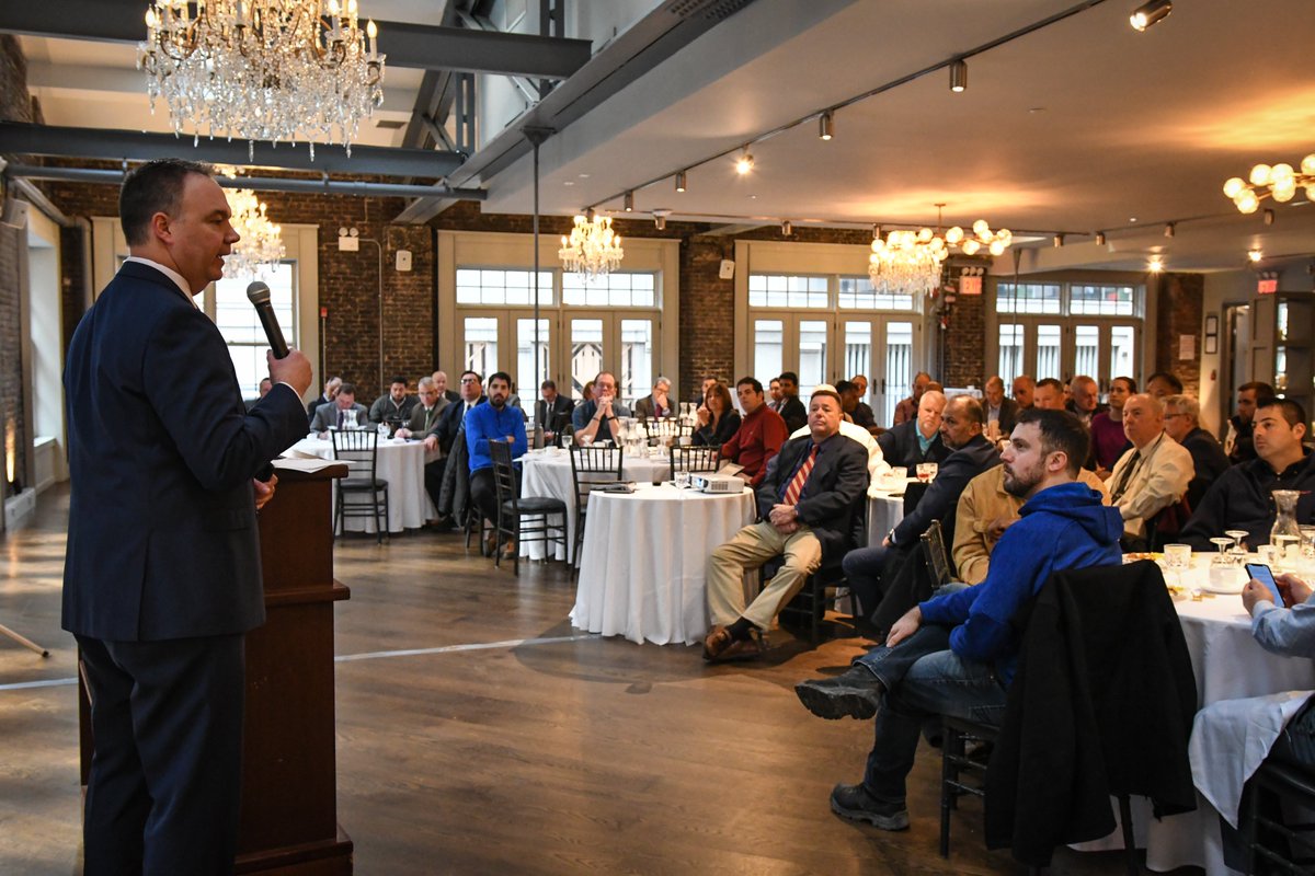 NYBCA's tweet photo. BCA yesterday hosted a fall protection workshop presented by Thom Kramer, President of the International Society of Fall Protection and Chair of the American National Standards Institute (ANSI) committee on fall protection. Continued below... https://t.co/8SxuPnmg7T