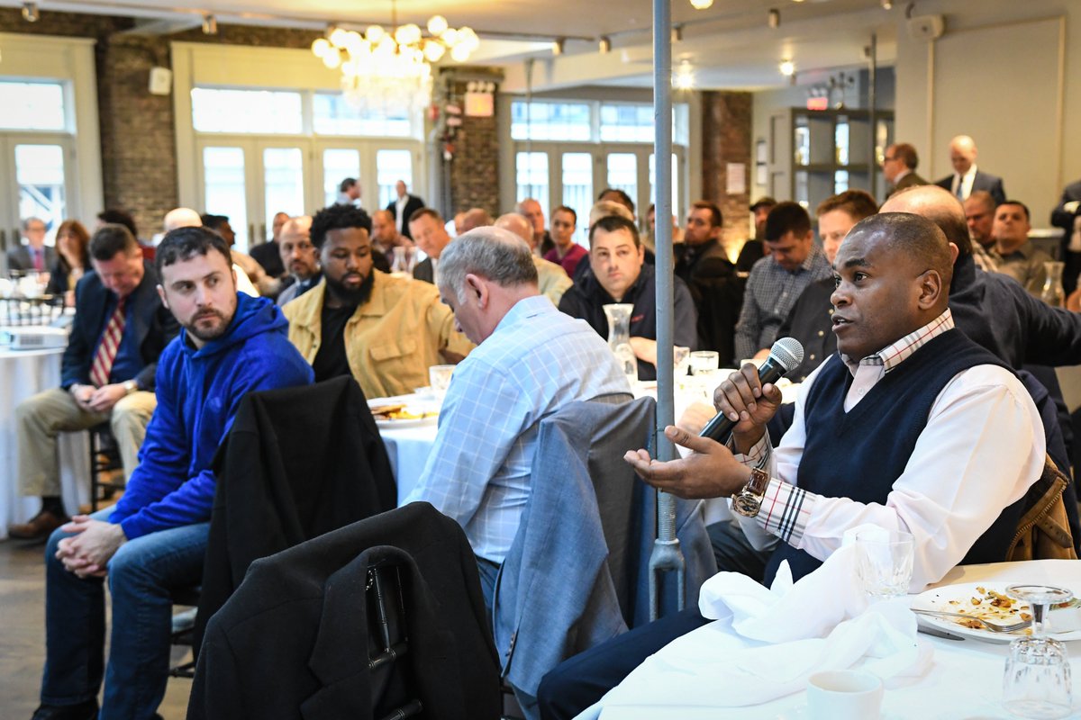 NYBCA's tweet photo. BCA yesterday hosted a fall protection workshop presented by Thom Kramer, President of the International Society of Fall Protection and Chair of the American National Standards Institute (ANSI) committee on fall protection. Continued below... https://t.co/8SxuPnmg7T