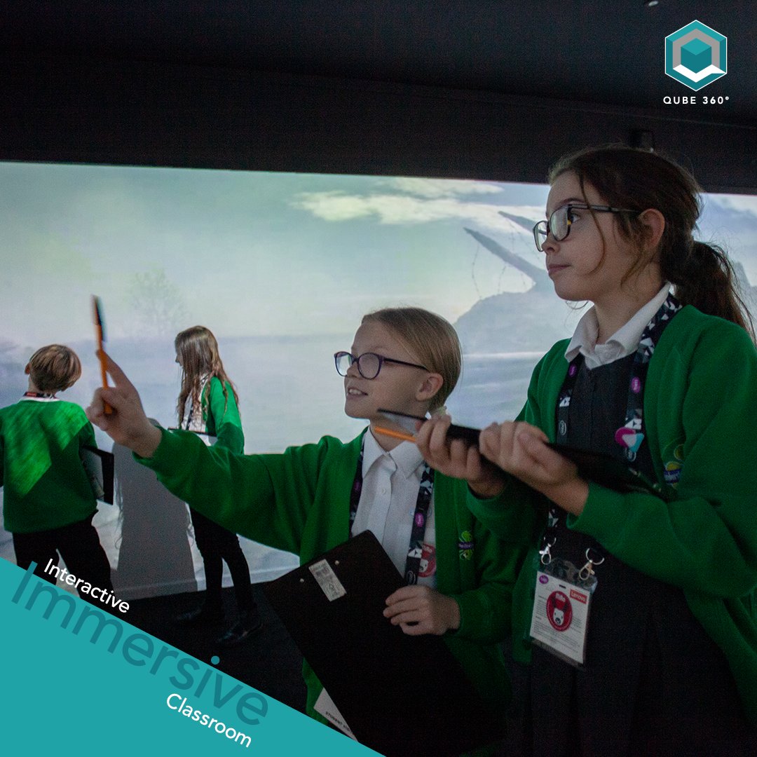 full3sixty's tweet photo. Some more amazing pics from our immersive lessons at #Bett2020 The looks on the children's faces reminds us exactly why we are making this amazing tech for education.
#VR #tech #GroupVR #education #joinourcommunity #Qube360
https://t.co/gR2ywD5MFK https://t.co/13tCSBkMdA