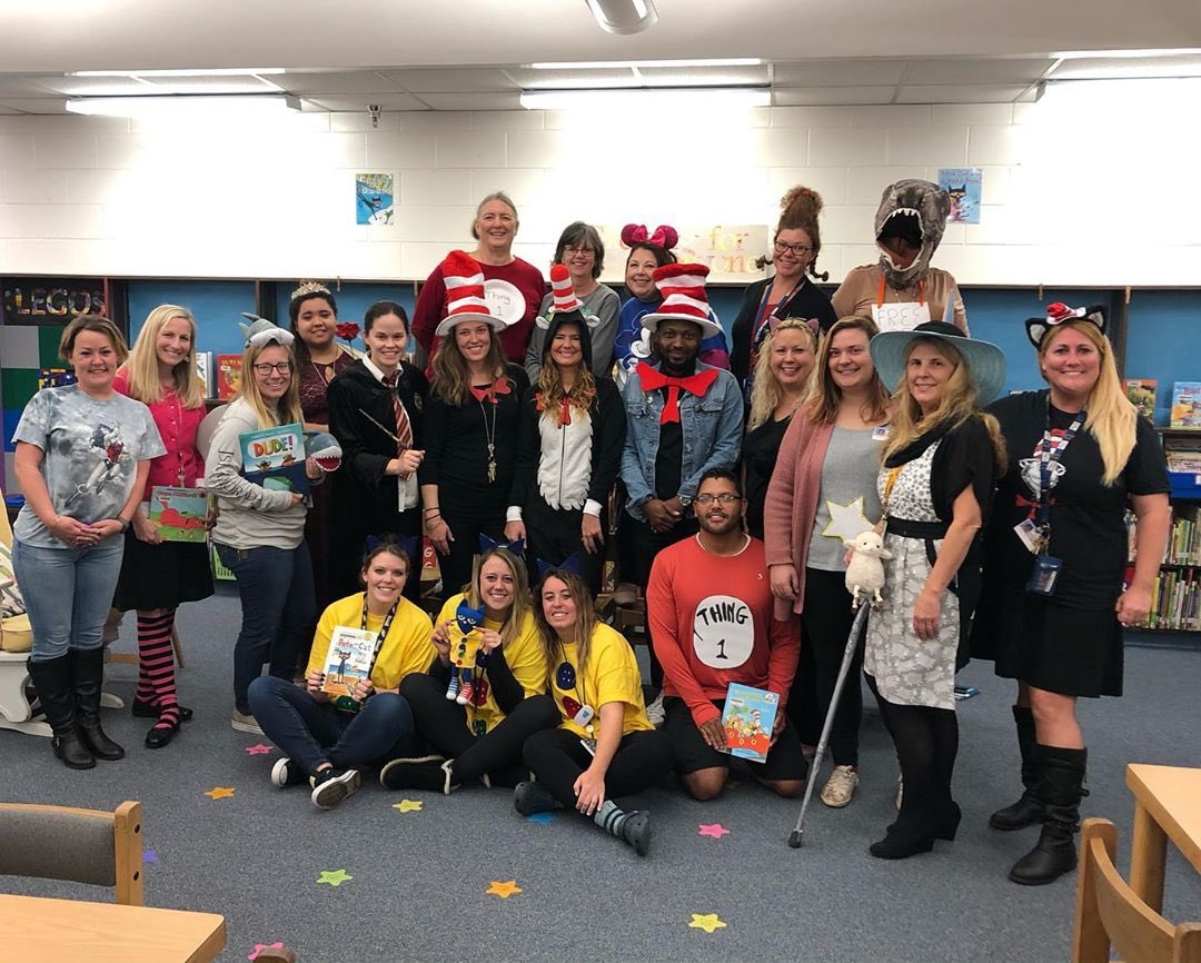 volusiaschools's tweet photo. Literacy Week is in full swing at our schools. Students and staff at @sdedragons dressed up as their favorite literary characters today.
#vcsclw2020 https://t.co/drBhQfmFtu