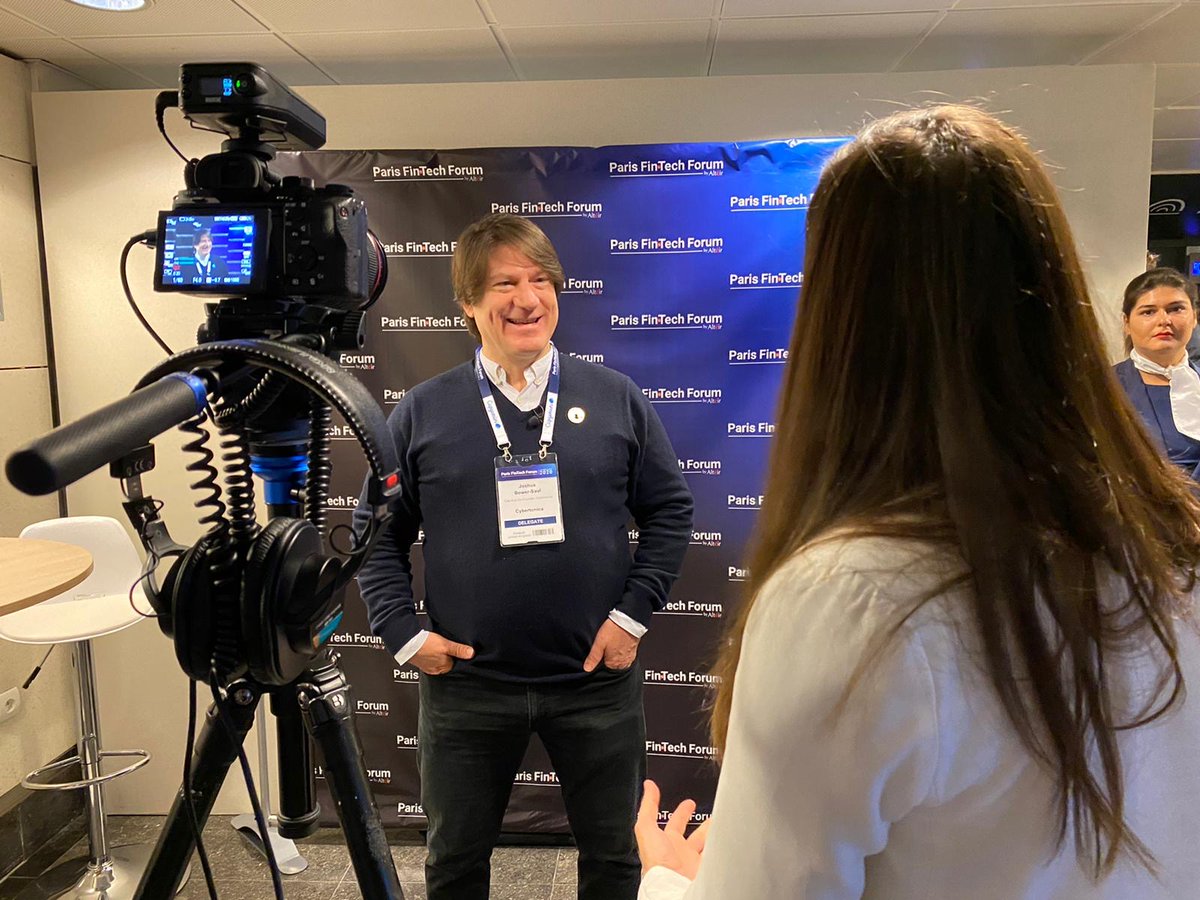 CybertonicaLtd's tweet photo. We really enjoyed being interviewed by @fintechf @AmelieArras at @ParisFinForum today! 📹

Stay tuned for the video where our CEO @JBowerSaul talks about our recent £2 million Series A raise and how we reduce #fraud and protect devices with ScreenWiZe™ 📱💳 https://t.co/0sgSltikAF