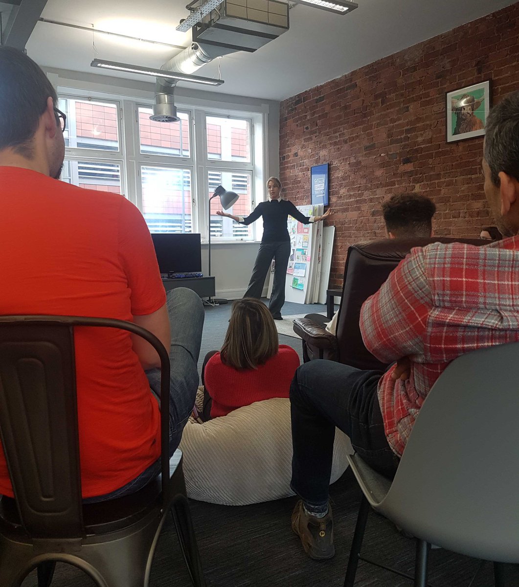 RotaCloud's tweet photo. The first ever RotaCloud 'Brain Food' lunchtime learning session was a pretty chilled one — a great talk, and loads of practical advice on how to get better quality sleep 💤 from @purelybalanced_'s Emma Cook. Thanks for coming in, Emma 🙂

#sleep #wellness #mentalhealth https://t.co/wGP7IBJkVC