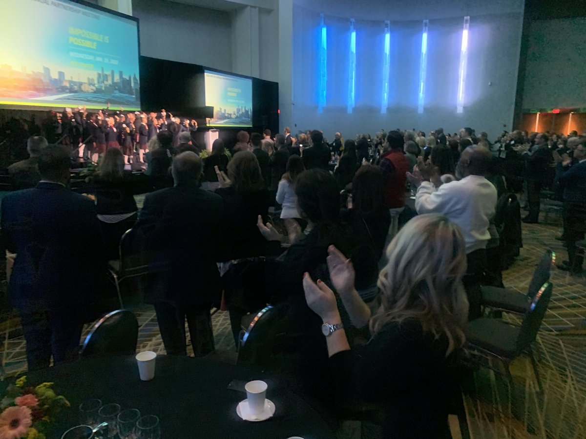 visitdetroit's tweet photo. Standing ovation for the DAAS Choir at the DMCVB Annual Partnership Meeting #ItsGoTimeDetroit https://t.co/NiWXl1pbTg