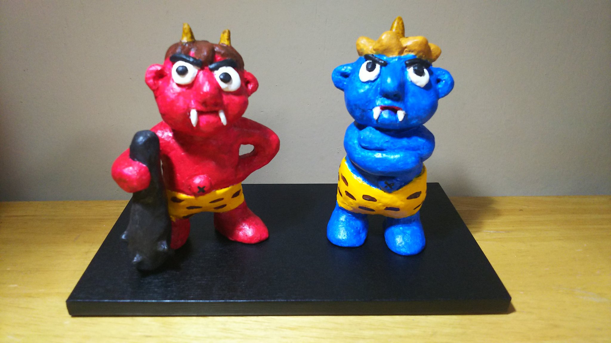 絲石月舎 в X: „赤鬼&青鬼 完成! #鬼 #節分 #人形作り #赤鬼青 絲石月舎 в X: „赤鬼&青鬼 完成! #鬼 #節分 #人形作り #赤鬼青