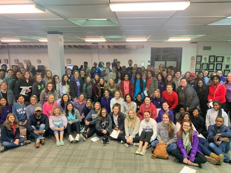 NSULA_FYE's tweet photo. Thanks to everyone who came to @ald_nsu Scoops for Success last night! We can't wait for induction night! #FirstYear #AcademicSuccess #HonorSociety 🍦🍨 https://t.co/9kinb6oxTQ