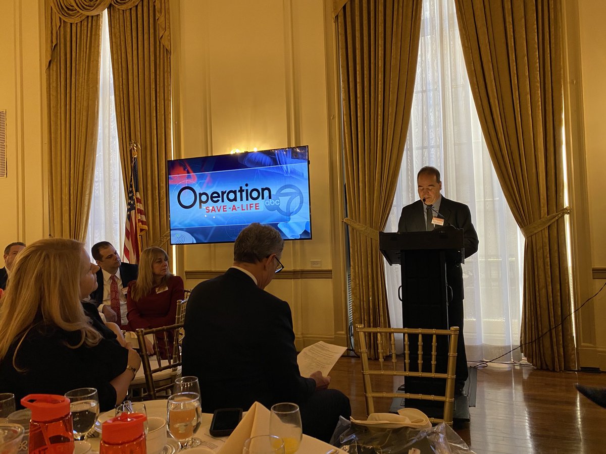 Our very own Paul Lundholm At the Operation Save A Life Event this morning. A big shout out to our exclusive vendor Kidde for their partnership with us and helping support our effort of Smoke and CO Detector giveaways to help save lives.