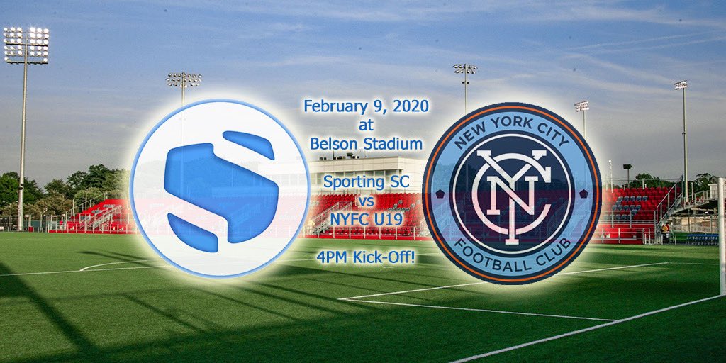 SportingAstoria's tweet image. In preparation for their upcoming spring season and Development Academy Cup quarterfinal, #nycfcu19 will host @_SportingSC at #SJU #belsonstadium for a friendly match.