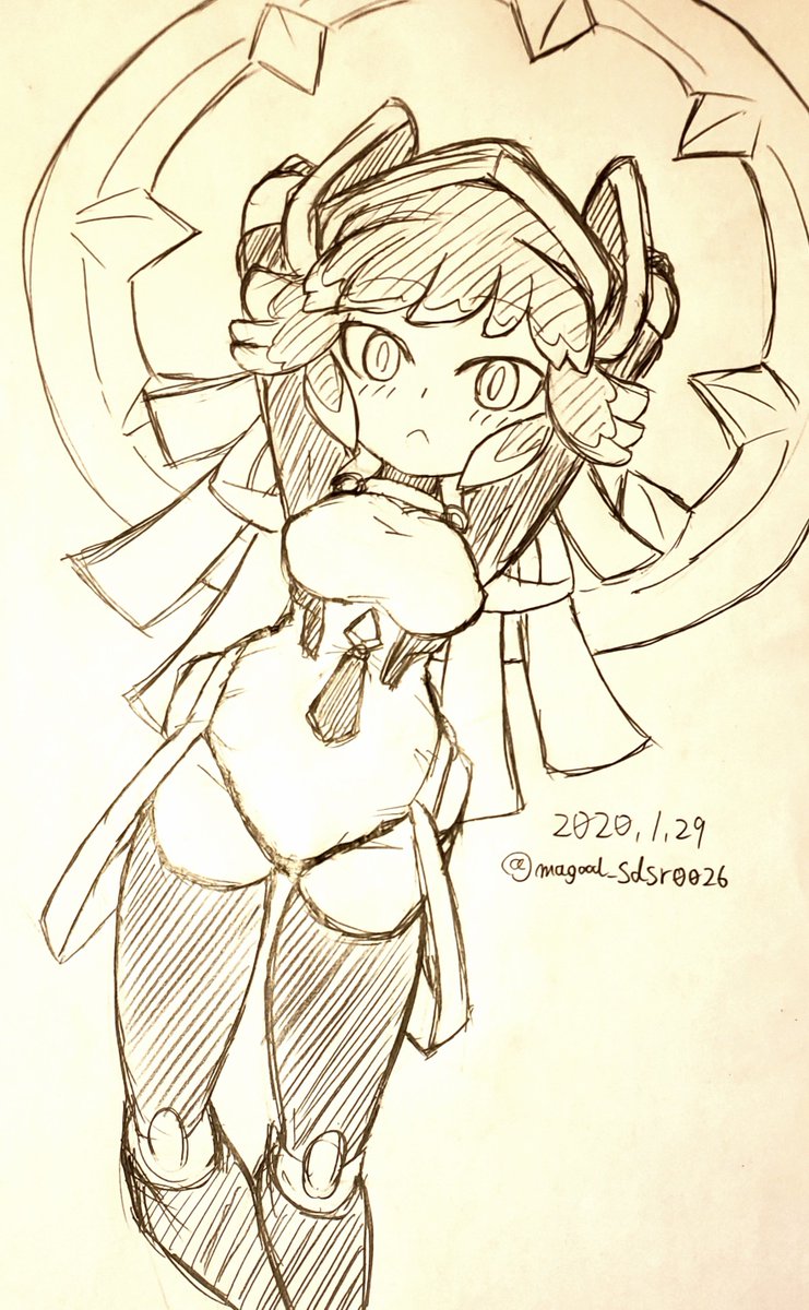 ノーグッド イラスト用 クロックレディのコスプレ姫川フブキさん