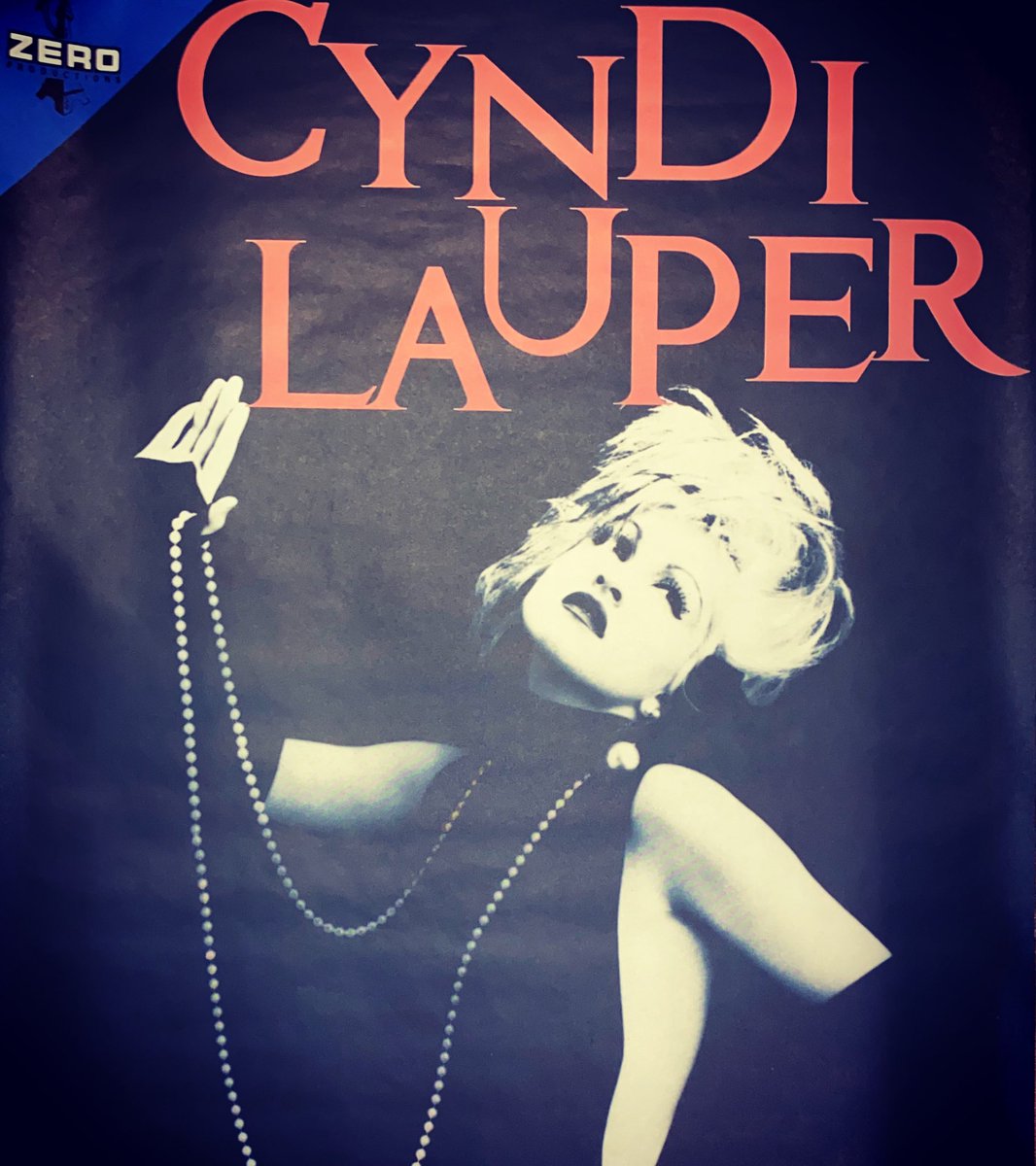CyndiMuseum's tweet photo. Today’s Viewing 📸 LARGE @cyndilauper poster for her appearance at The Zenith in #paris #1987 #truecolorstour #cyndilauper #lezenith https://t.co/9yxQ3tDp6Z