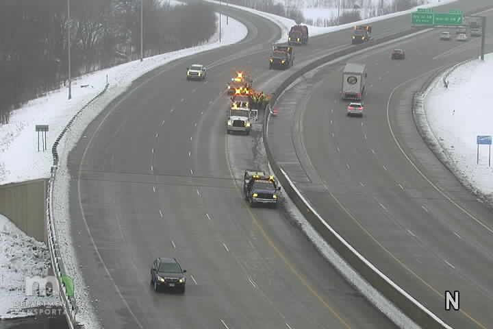 MnDOT concrete median barrier temporary repairs Jan. 29, 2020
