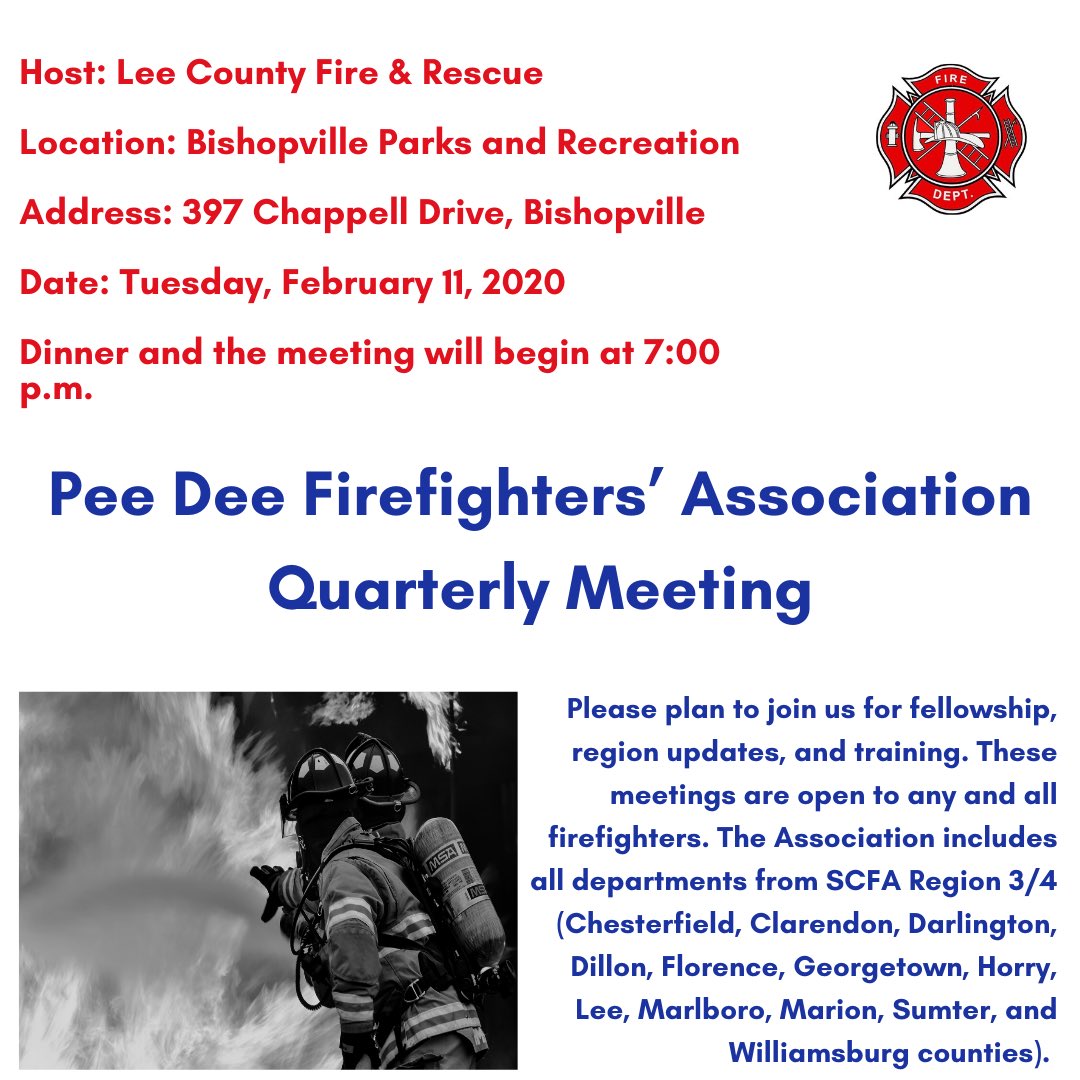 Pee Dee Firefighters tweet media