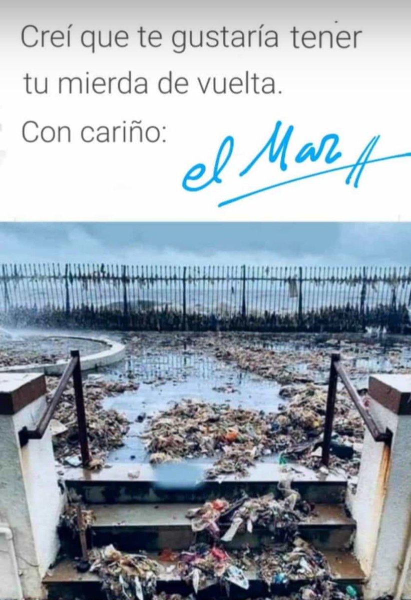 LFdCesmas's tweet photo. El ser humano no debería olvidar que “si siembra vientos, recoge tempestades” 🌬El mar es sabio, y entiende de cosechas y de devolver al hombre lo que del hombre es 🌊🆘
#CuidemosNuestrosOcéanos 
#DaleAlMarSoloCariño
#NoArrojesTuBasuraAlOcéano 
@AlejandroSanz https://t.co/vy3wQNYnQN